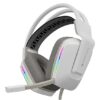 ZEBRONICS Havoc Premium Gaming Headphone with Dolby Atmos Subscription, 50mm Neodymium Drivers, Extra Soft Ear Cushion, Suspension Headband,Braided Cable (White)